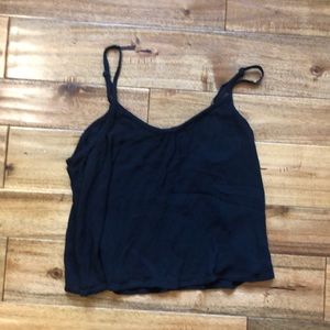 Small black crop top